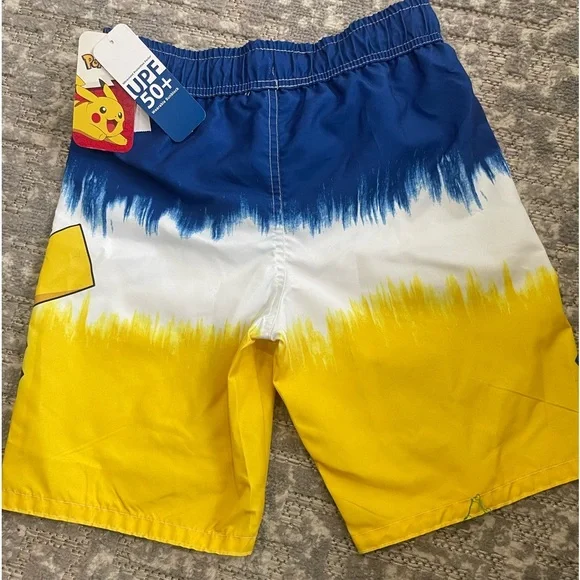 NEW Pokemon pickachu boys swim trunks new with tags UPF 50 - Picture 8 of 8